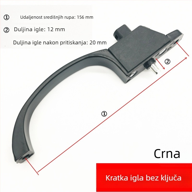 Zero Crossing STLSS-1 Aluminijski mrežni držač s zaključavanjem za klizna vrata
