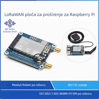 Proširena ploča gateway LoRaWAN SX1302/1303 za Raspberry Pi 868 MHz / 915 MHz