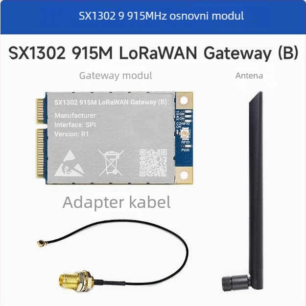 Proširena ploča gateway LoRaWAN SX1302/1303 za Raspberry Pi 868 MHz / 915 MHz