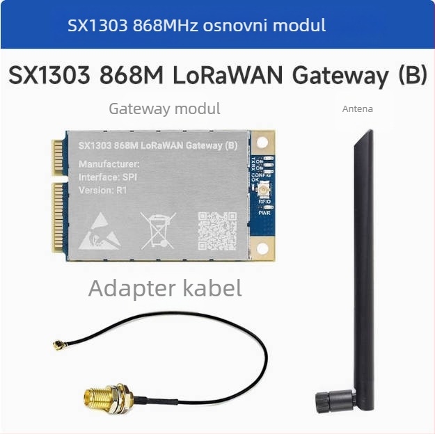 Proširena ploča gateway LoRaWAN SX1302/1303 za Raspberry Pi 868 MHz / 915 MHz