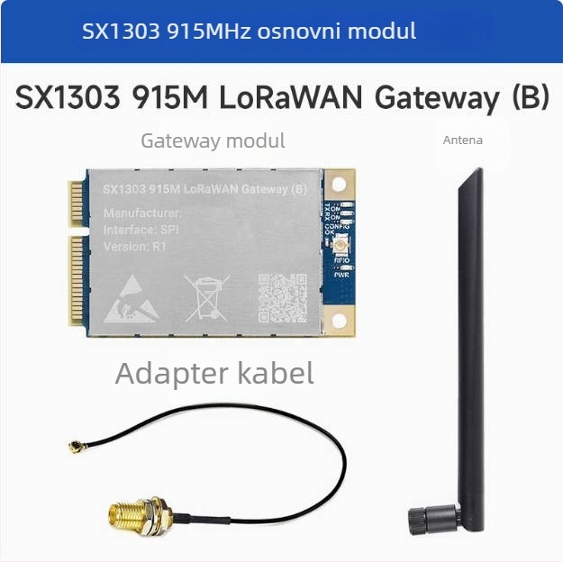 Proširena ploča gateway LoRaWAN SX1302/1303 za Raspberry Pi 868 MHz / 915 MHz