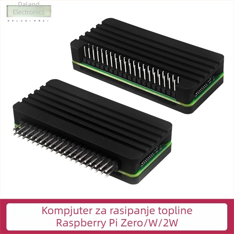 Aluminijsko kućište za hlađenje Raspberry Pi Zero 2W (Zero/Zero W)