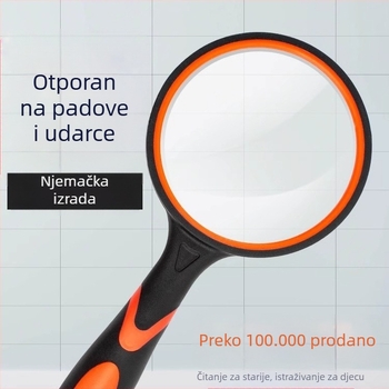 HD povećalo za čitanje, ručno, prijenosno, sklopivo s visokim povećanjem, za starije i djecu, otporno na padove
