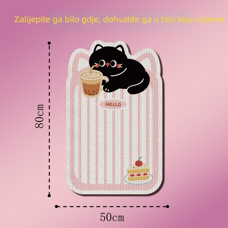 Zidna grebalica za mačke, otporna na habanje, bez ispadanja dlake, zaštita kauča, vertikalno oštrenje kandži, igračka za mačke