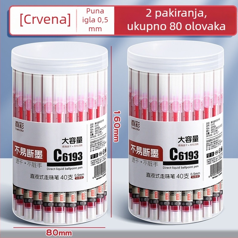 True Color gel olovka s tintom na bazi vode, crna potpisna olovka za ispite, pogodna za nastavnike i učenike
