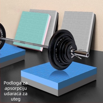 Pod za šipku s amortizacijom – zvučno izolirajuća podloga za teretanu i kućnu upotrebu, za muškarce i žene, pod za mrtvo dizanje