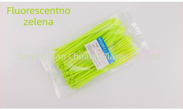 Kabelski zip vezice od najlona, u bojama, 4×150 mm, 100 kom./pakiranje