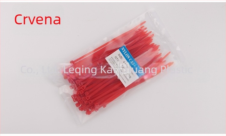 Kabelski zip vezice od najlona, u bojama, 4×150 mm, 100 kom./pakiranje