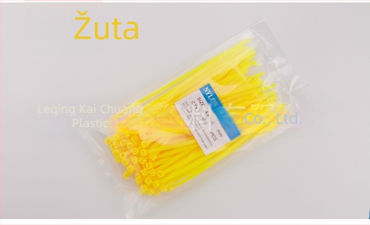 Kabelski zip vezice od najlona, u bojama, 4×150 mm, 100 kom./pakiranje