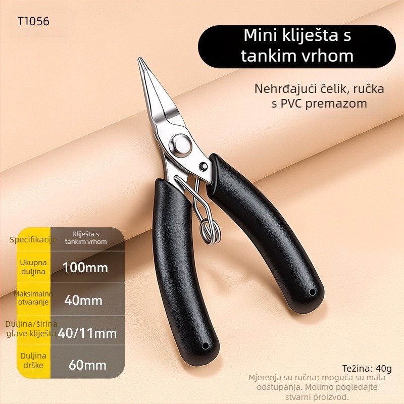 Mini višenamenska kliješta za rezanje žica, navijanje žica od nehrđajućeg čelika, mini kliješta za DIY izradu nakita