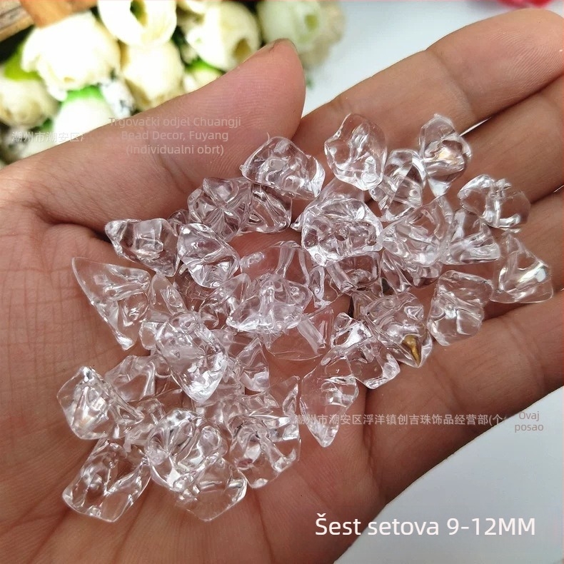 Akrilne slobodne perle 9–28 mm, perle ledova kocka, za DIY ručne naušnice, dekoraciju nakita i rekvizite za fotografiju