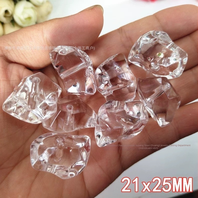 Akrilne slobodne perle 9–28 mm, perle ledova kocka, za DIY ručne naušnice, dekoraciju nakita i rekvizite za fotografiju