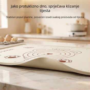 Silikonska podloga za tijesto, neprianjajuća, za kućnu upotrebu, ekstra debela