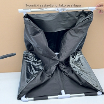 PVC kofa za ledene kupke s zračnim prstenom za potporu ramena i vrata, sklopiva podrška za kupanje, dvostruka uporaba za tople i hladne kupke.