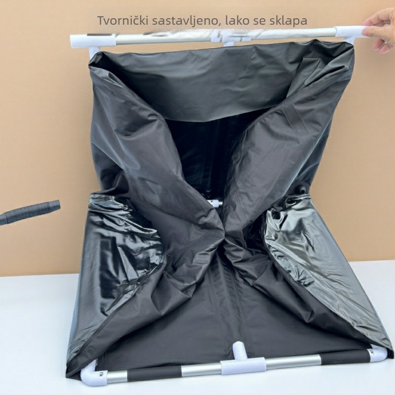PVC kofa za ledene kupke s zračnim prstenom za potporu ramena i vrata, sklopiva podrška za kupanje, dvostruka uporaba za tople i hladne kupke.