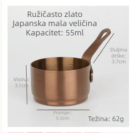 Mini posuda za sos od 304 nehrđajućeg čelika s drškom, teppanyaki set i zdjela za umak