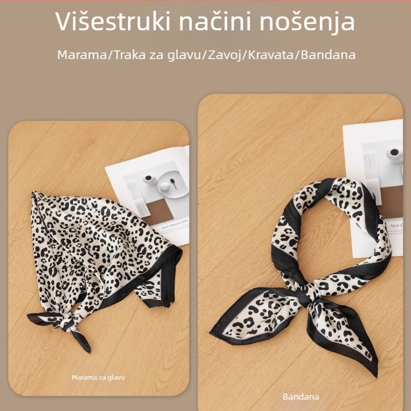 70×70 cm satin kvadratni šal, svestran dodatak za glavu za žene i muškarce, retro chic modni dodatak, hip-hop ulični stil