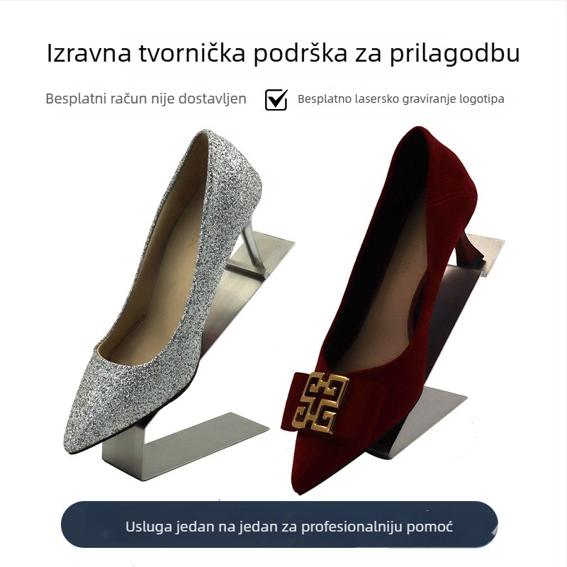 Stalak za izlaganje cipela u trgovini, podrška za papuče, rekvizit za izlaganje obuće i odjeće