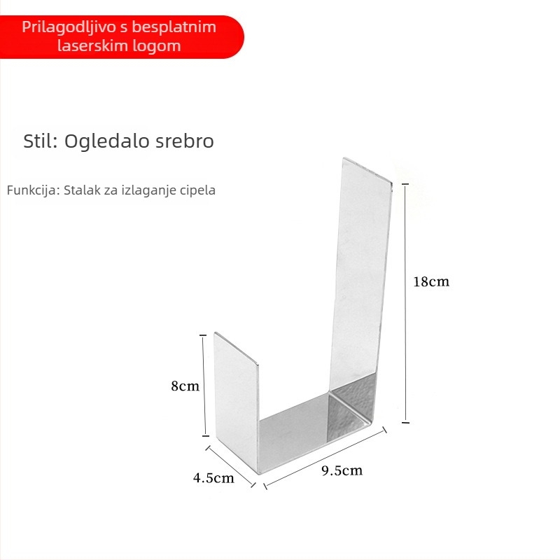 Stalak za izlaganje cipela u trgovini, podrška za papuče, rekvizit za izlaganje obuće i odjeće