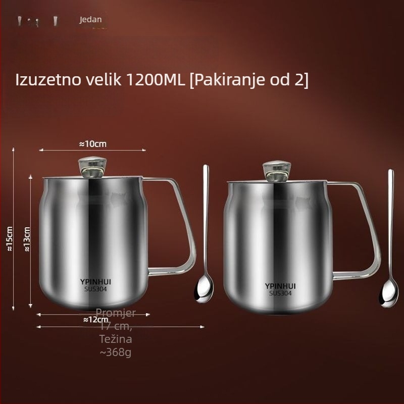 Posuda za čili ulje od 304 nehrđavog čelika, velika kapaciteta, otporna na visoke temperature – kuhinjski začin
