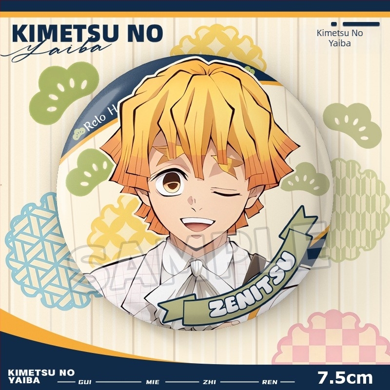 Anime suvenir pin u suradnji s Relo, Polaroid stil, 75 mm, 6,5×9 cm
