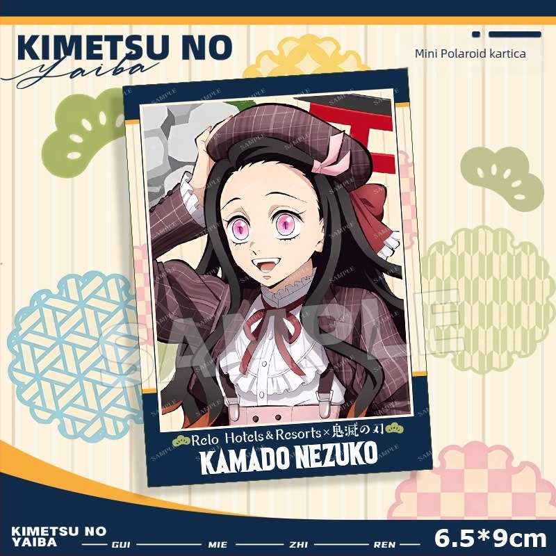 Anime suvenir pin u suradnji s Relo, Polaroid stil, 75 mm, 6,5×9 cm
