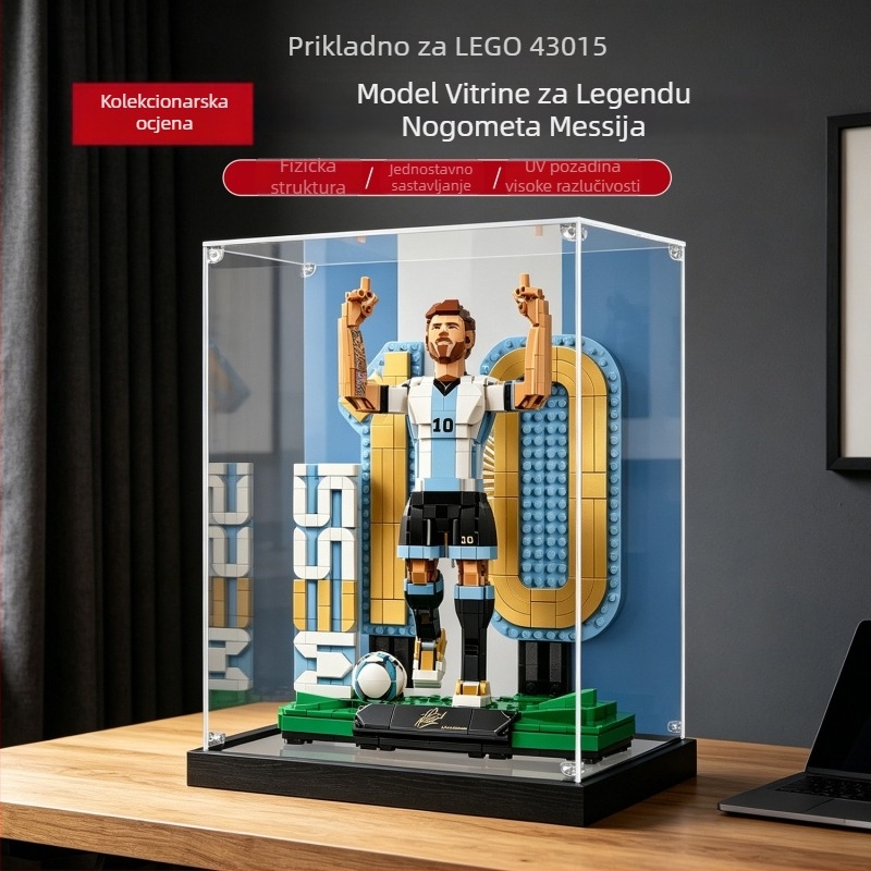 Poklopac za zaštitu od prašine za LEGO 43015 Messi nogometna legenda kutija za izlaganje