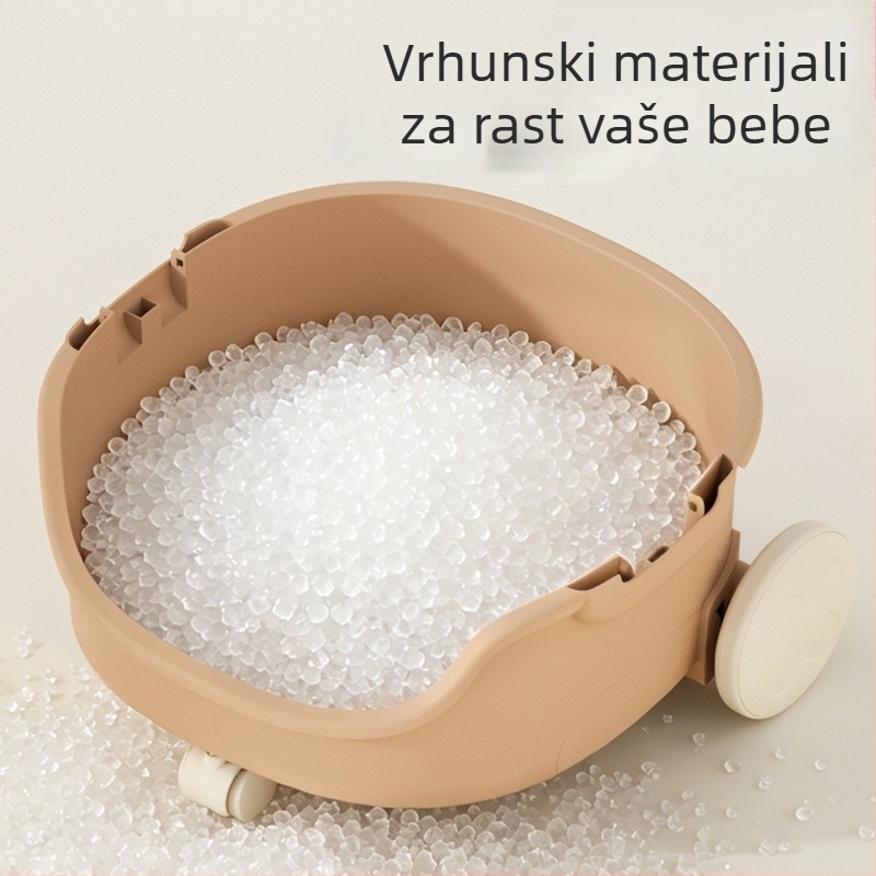Višenamjenska plastična kolica za pohranu s kotačićima, kuhinja, višeslojni stalak