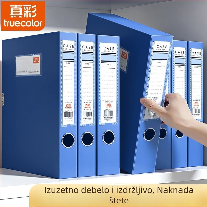 Plastična plava A4 kutija za uredske dokumente i ugovore