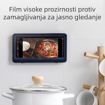 Vodootporna fut telefonu s dodirnim zaslonom za kupaonicu, zidni držač bez bušenja i udoban stalak za gledanje videa