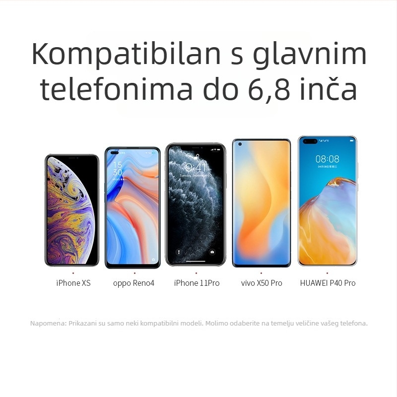 Vodootporna fut telefonu s dodirnim zaslonom za kupaonicu, zidni držač bez bušenja i udoban stalak za gledanje videa