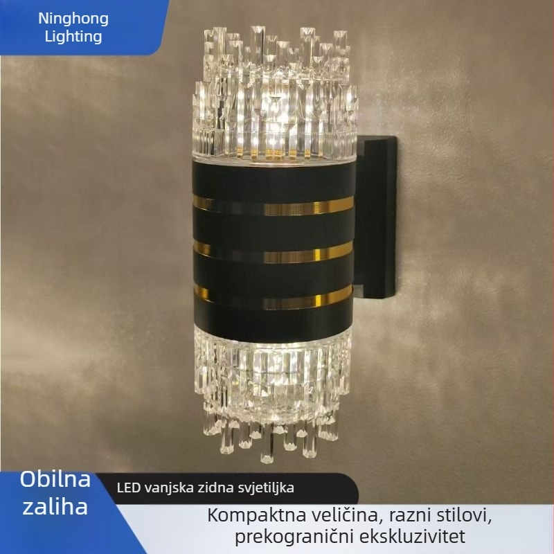 Akrilna LED vanjska zidna svjetiljka za pozadinu televizora, visoka svjetlost, moderan minimalistički dizajn, zidna lampa za spavaću sobu.