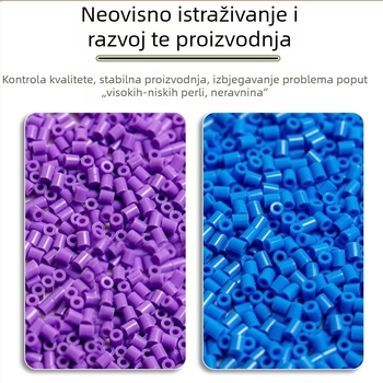 Set dopuna perli za mozaik, 120 boja, 2.6 mm male perle, s vrećicom za pohranu i bočicom za pohranu