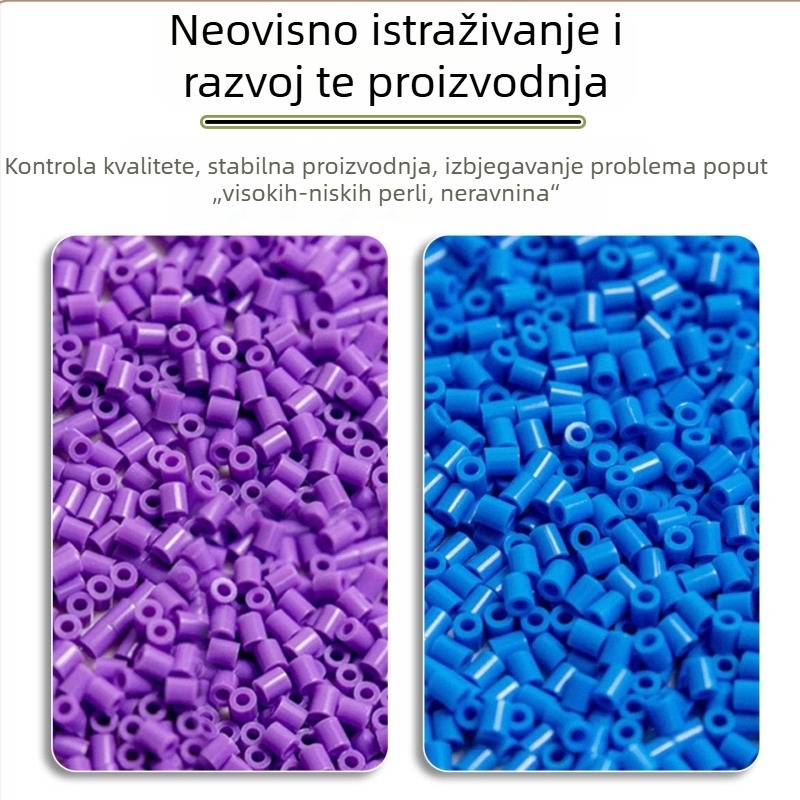 Set dopuna perli za mozaik, 120 boja, 2.6 mm male perle, s vrećicom za pohranu i bočicom za pohranu