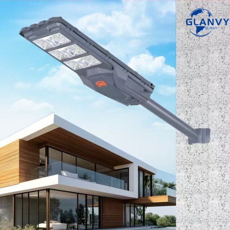 Solarna integrirana vanjska ulična svjetiljka s senzorom pokreta za dvorište i dom – LED rasvjeta, IP65