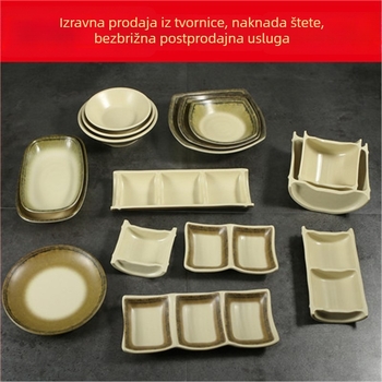 Kaiboya melamin poslužne ploče za užinu, za komercijalnu upotrebu u barovima, kreativne priloge za hot pot i hladna jela