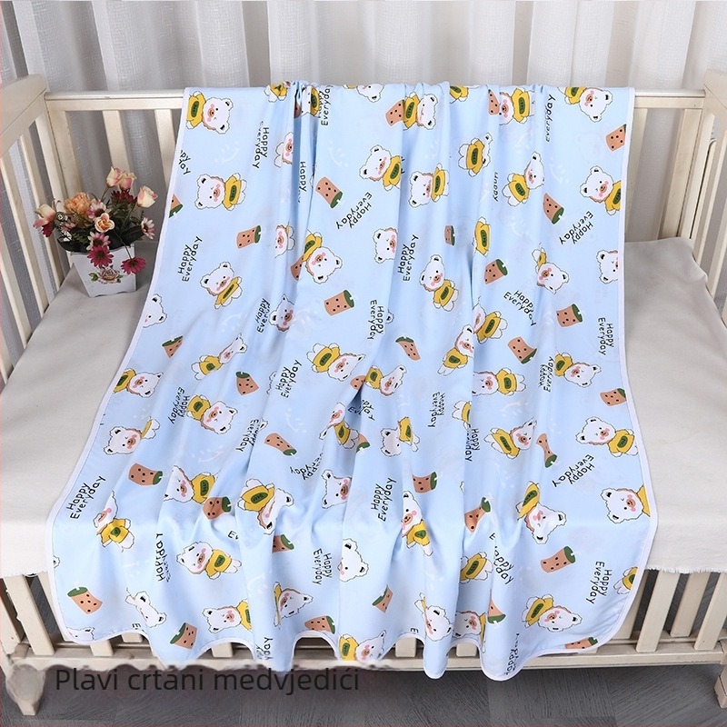 Dječji ljetni pokrivač od pamuk-saten, lagani dječji quilt