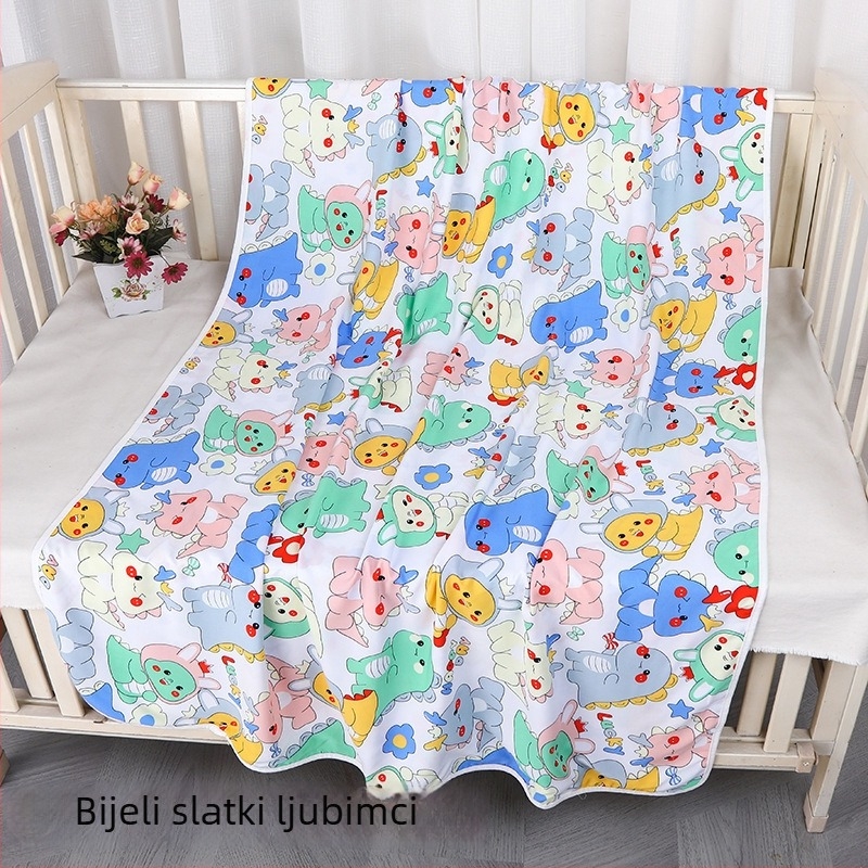 Dječji ljetni pokrivač od pamuk-saten, lagani dječji quilt