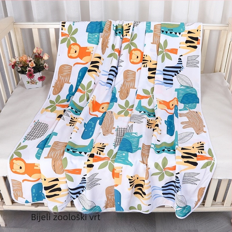 Dječji ljetni pokrivač od pamuk-saten, lagani dječji quilt