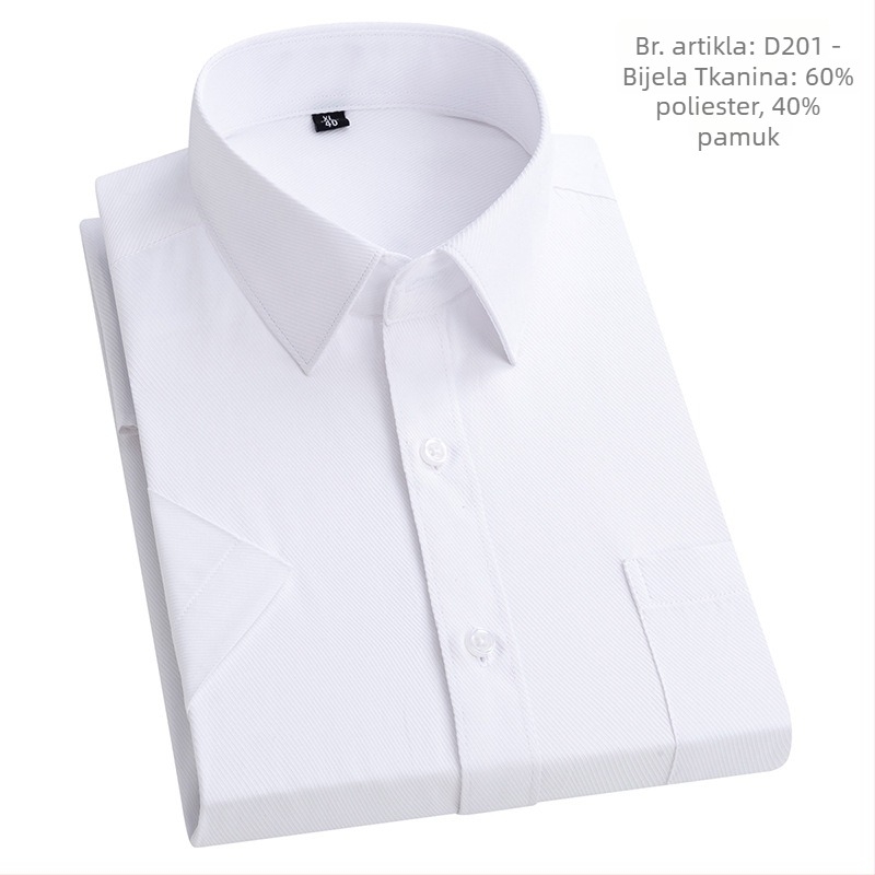 Nova muška košulja od jednobojnog twill materijala, poslovno-opuštajući stil, dugi rukav, jesen, opušten kroj