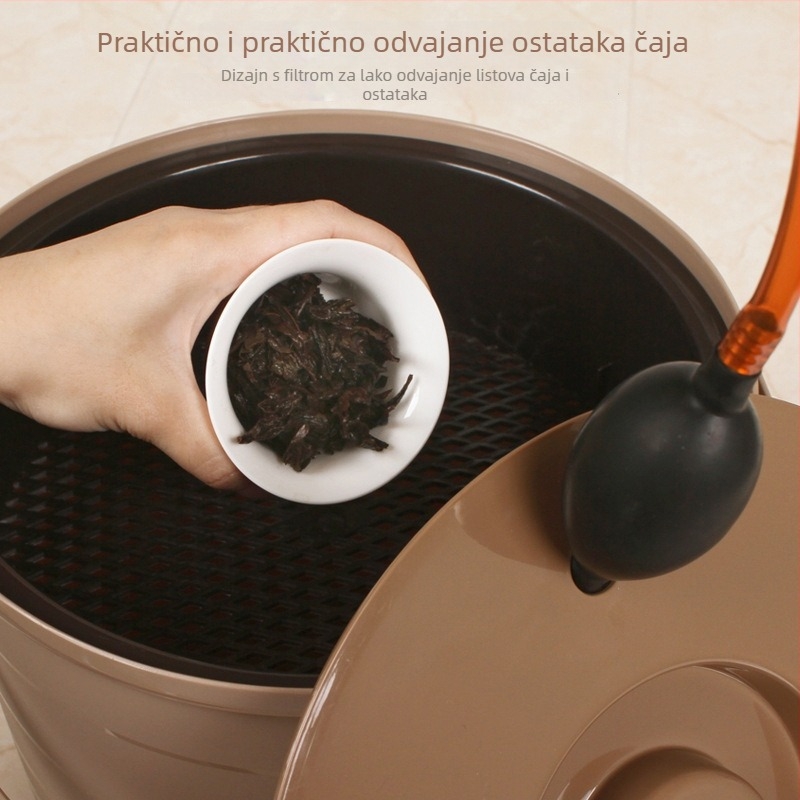 Plastična kanta za otpad čaja za Gongfu set – dodaci za ceremoniju čaja, mali kućni spremnik
