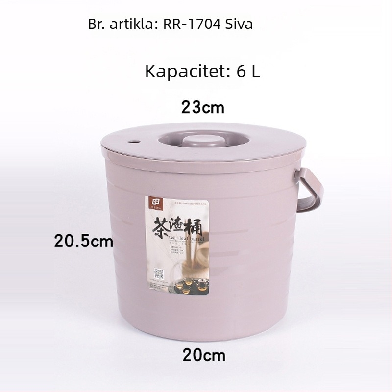 Plastična kanta za otpad čaja za Gongfu set – dodaci za ceremoniju čaja, mali kućni spremnik