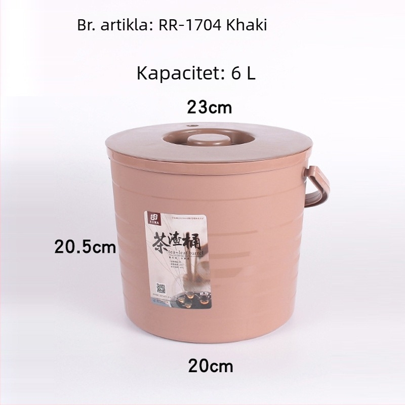 Plastična kanta za otpad čaja za Gongfu set – dodaci za ceremoniju čaja, mali kućni spremnik