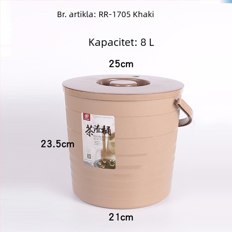 Plastična kanta za otpad čaja za Gongfu set – dodaci za ceremoniju čaja, mali kućni spremnik
