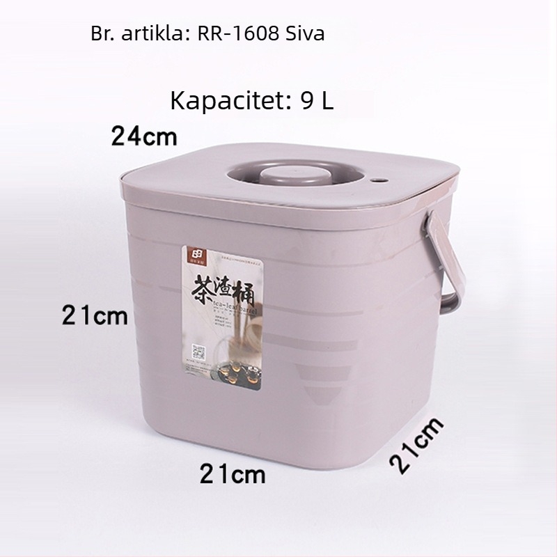 Plastična kanta za otpad čaja za Gongfu set – dodaci za ceremoniju čaja, mali kućni spremnik