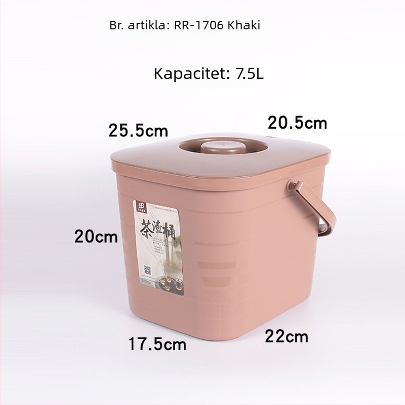 Plastična kanta za otpad čaja za Gongfu set – dodaci za ceremoniju čaja, mali kućni spremnik