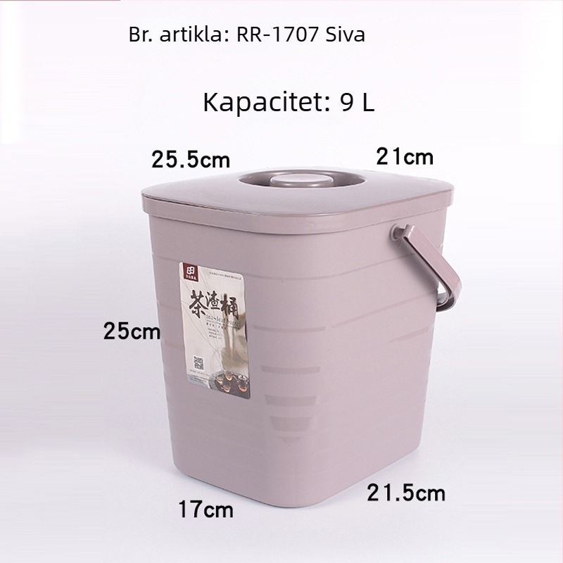 Plastična kanta za otpad čaja za Gongfu set – dodaci za ceremoniju čaja, mali kućni spremnik