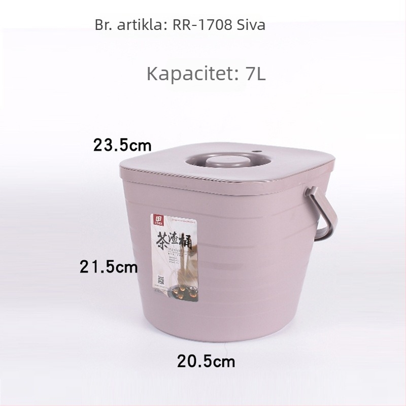 Plastična kanta za otpad čaja za Gongfu set – dodaci za ceremoniju čaja, mali kućni spremnik