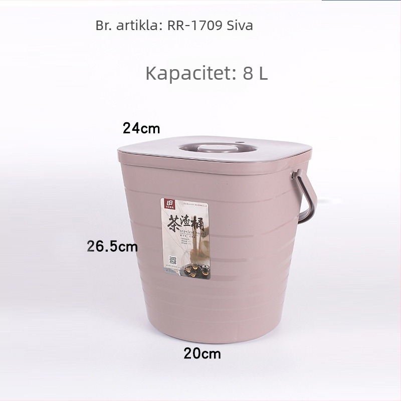 Plastična kanta za otpad čaja za Gongfu set – dodaci za ceremoniju čaja, mali kućni spremnik
