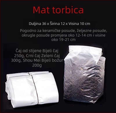 Prozirne unutarnje vrećice za kutije čaja